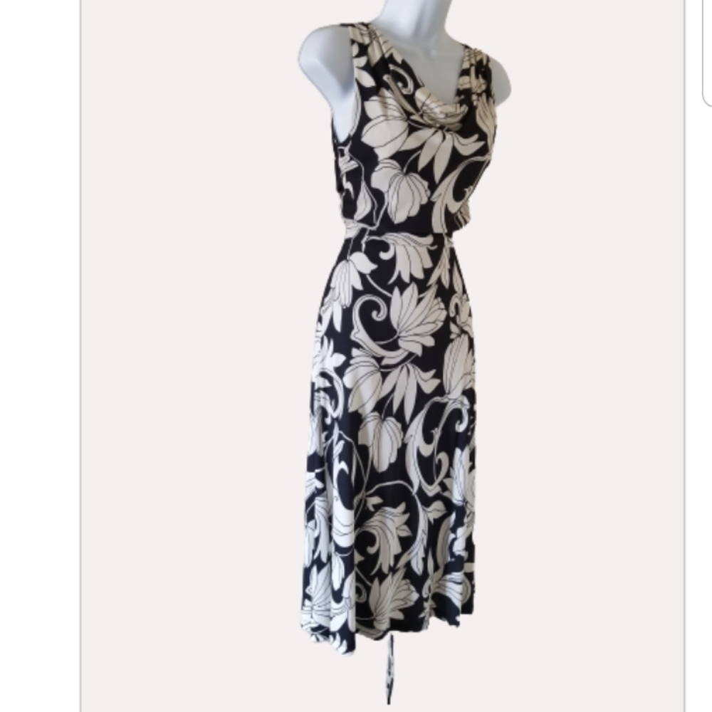 ABS by Allen Schwartz blue and white maxi, sz S